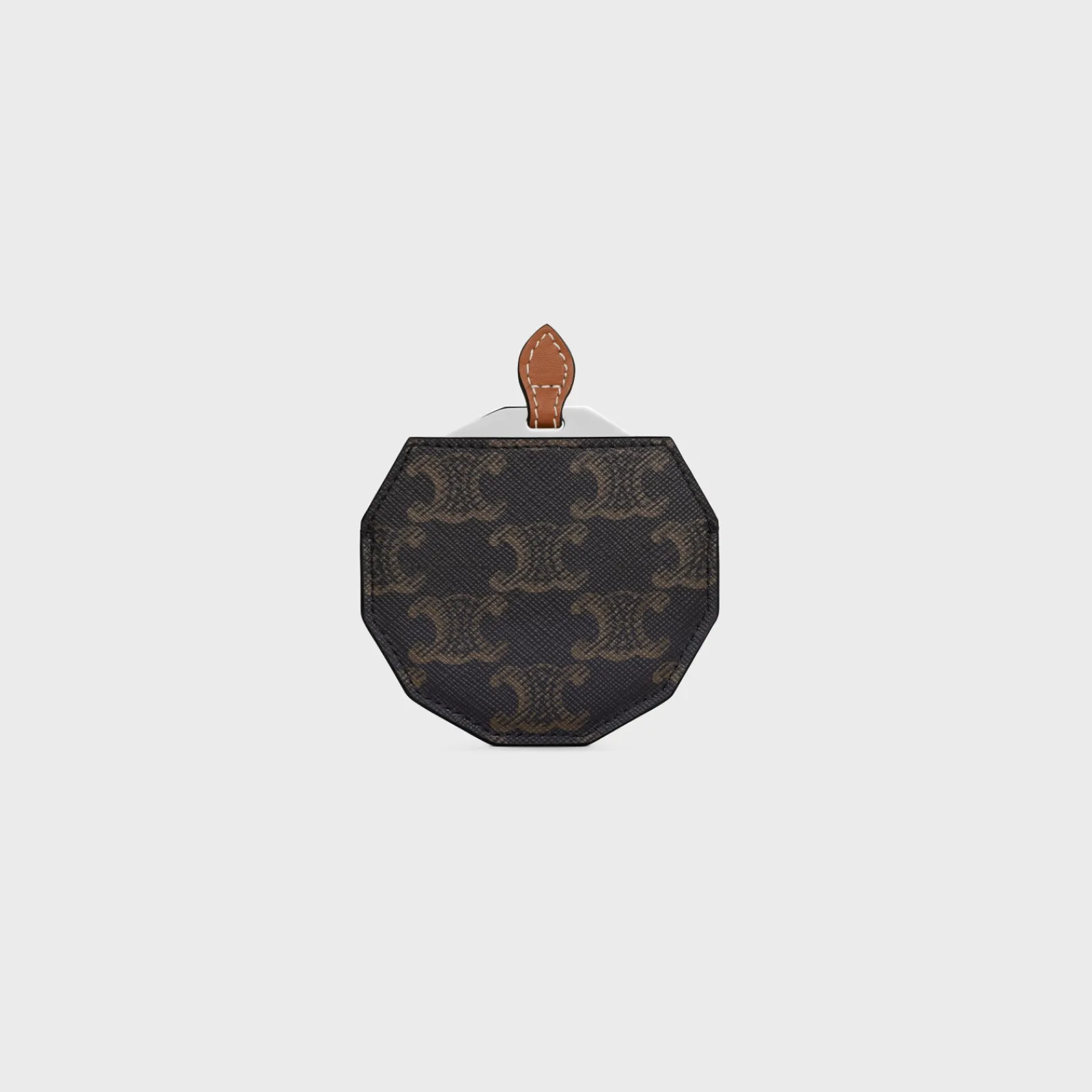 Hot MIRROR WITH POUCH IN TRIOMPHE CANVAS AND CALFSKIN Beauty Accessories | Travel