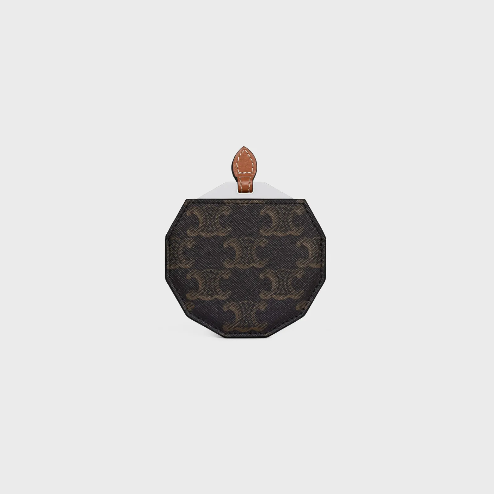 Hot MIRROR WITH POUCH IN TRIOMPHE CANVAS AND CALFSKIN Beauty Accessories | Travel