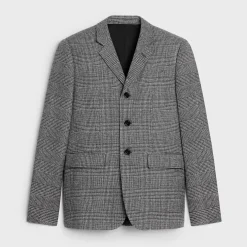 Clearance mods jacket in prince of wales wool Jackets & Trousers