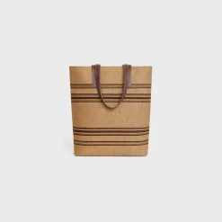 Sale MUSEUM BAG in Textile with raffia effect and calfskin Categories·Business And Travel Bags