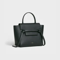 Outlet Nano Belt bag in grained calfskin Women More Lines·Belt Bag | Categories·Cross-Body Bags