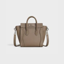 Clearance Nano Luggage bag in drummed calfskin Women More Lines·Other Lines