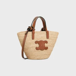 Outlet NANO SUPPLE CLASSIC PANIER in RAFFIA AND CALFSKIN Women More Lines·Other Lines