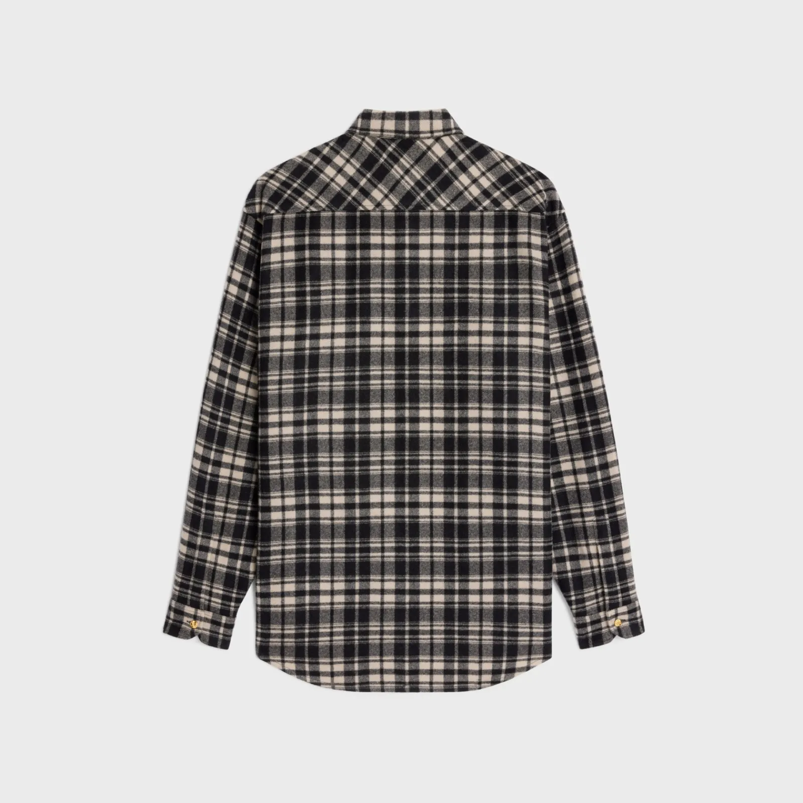 Online overshirt in checked cashmere Women Shirts And Tops