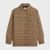 Outlet overshirt in checked wool Coats & Blousons