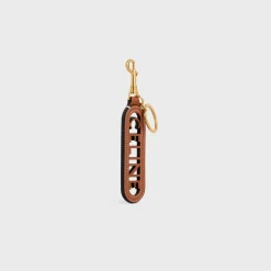 Hot PERFORATED KEYRING CHARM IN SMOOTH CALFSKIN Women Categories·Straps And Accessories