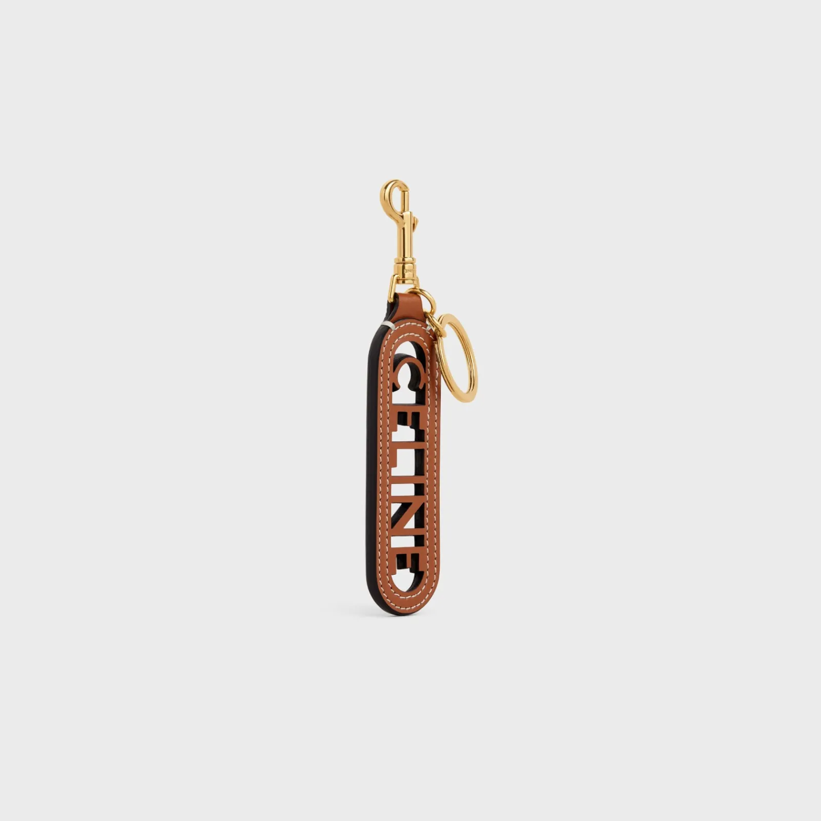 Hot PERFORATED KEYRING CHARM IN SMOOTH CALFSKIN Women Categories·Straps And Accessories