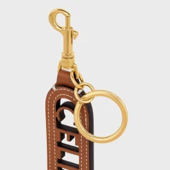 Hot PERFORATED KEYRING CHARM IN SMOOTH CALFSKIN Women Categories·Straps And Accessories