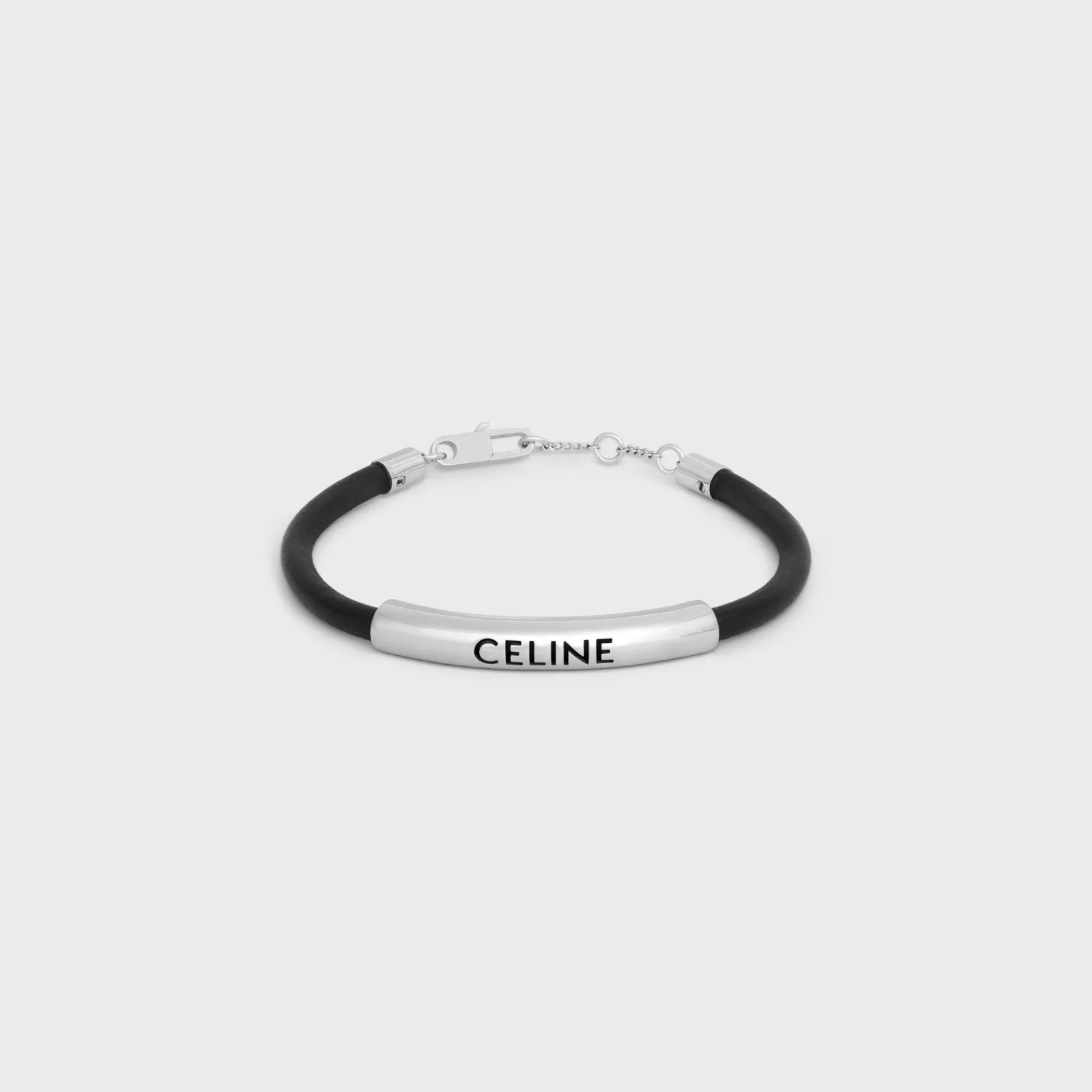 Hot Plein Soleil Bracelet in Calfskin and Brass with Rhodium Finish Bracelets & Rings