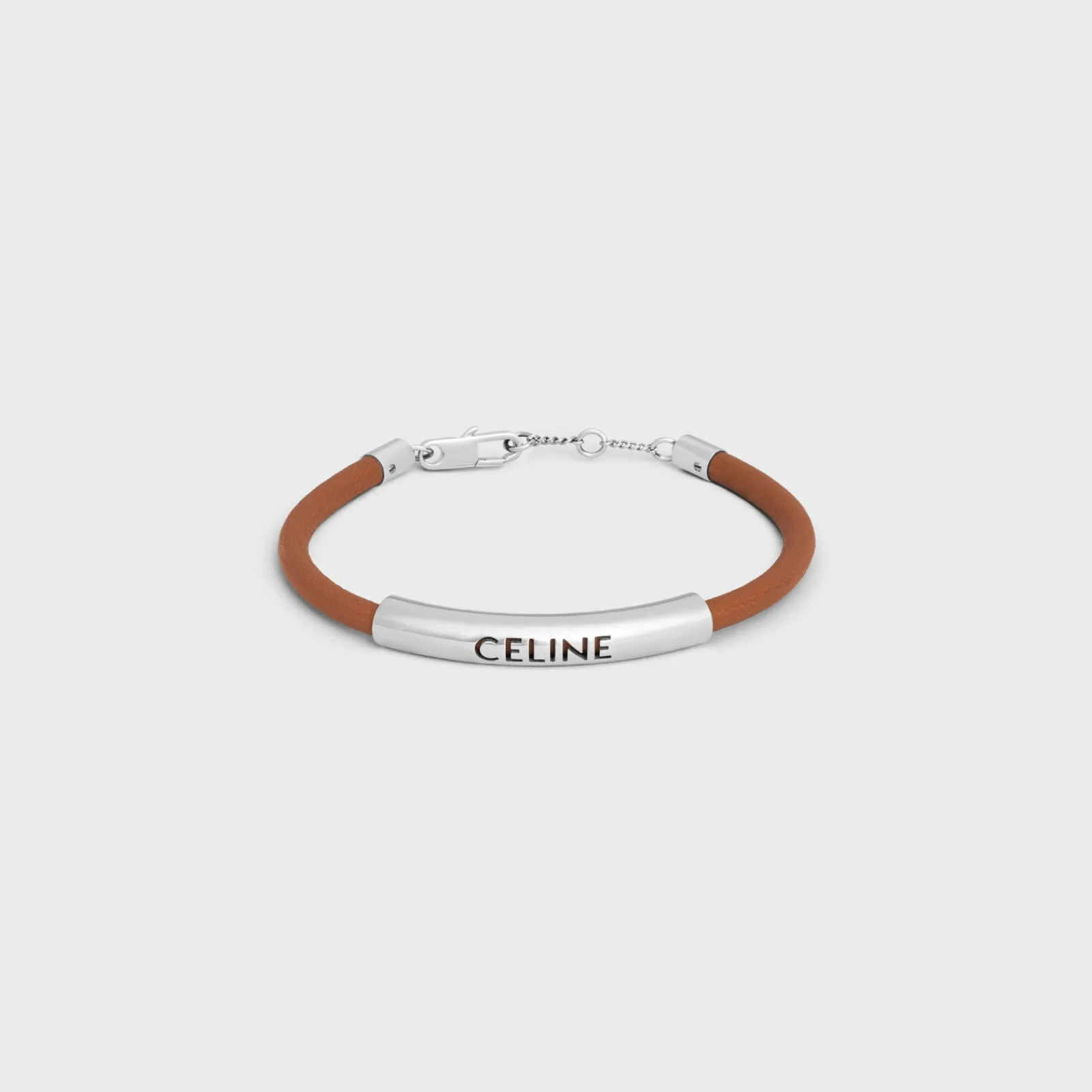 Fashion Plein Soleil Bracelet in Calfskin and Brass with Rhodium Finish Bracelets & Rings