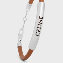 Fashion Plein Soleil Bracelet in Calfskin and Brass with Rhodium Finish Bracelets & Rings