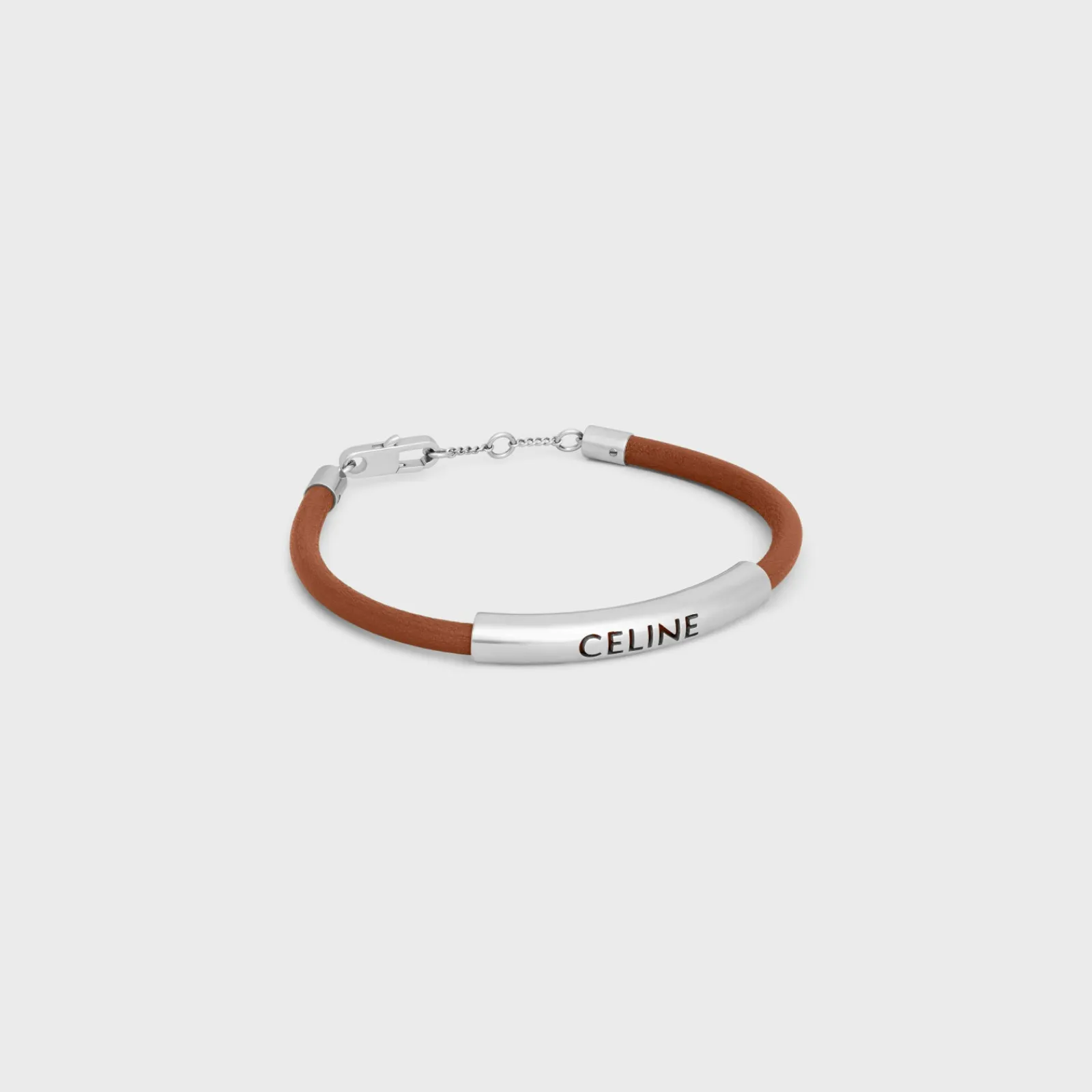 Fashion Plein Soleil Bracelet in Calfskin and Brass with Rhodium Finish Bracelets & Rings
