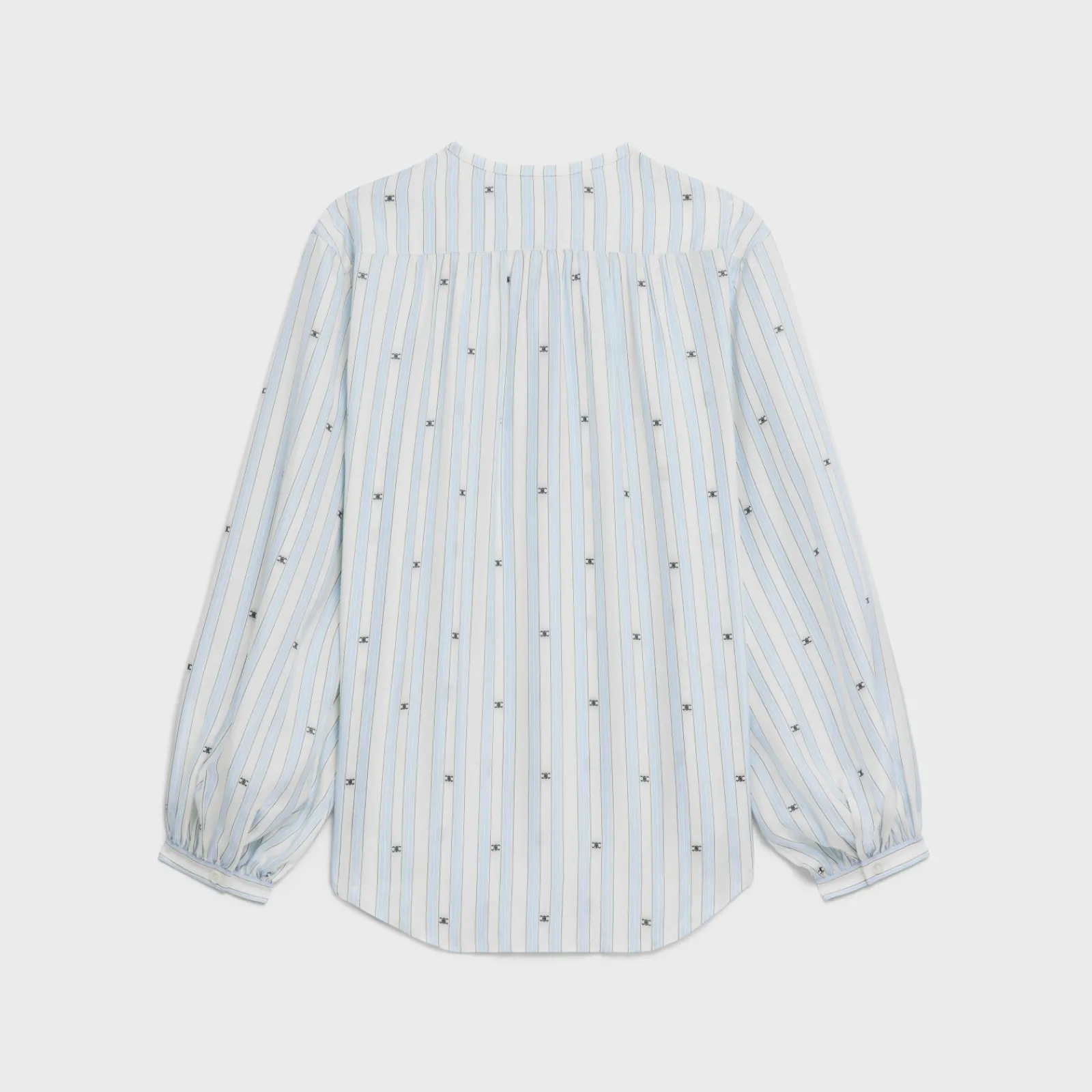 Hot romy blouse in striped silk Women Shirts And Tops
