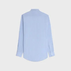 Hot romy lavallière shirt in striped silk Women Shirts And Tops