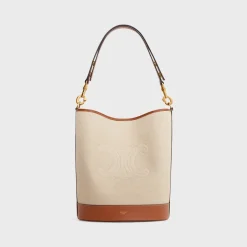 Online SAILOR BUCKET CUIR TRIOMPHE in TEXTILE AND CALFSKIN Women More Lines·Cuir Triomphe | Categories·Bucket Bags