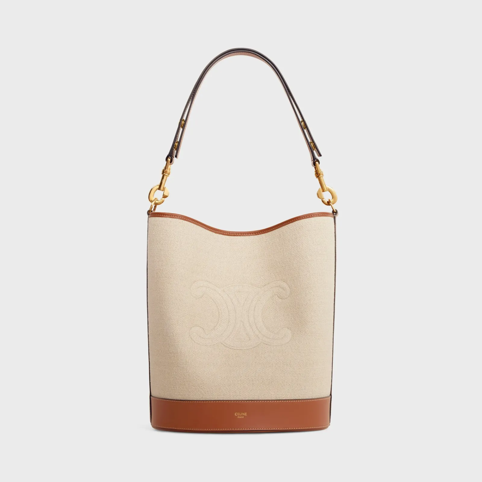 Online SAILOR BUCKET CUIR TRIOMPHE in TEXTILE AND CALFSKIN Women More Lines·Cuir Triomphe | Categories·Bucket Bags