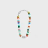 Online San Onofre Chunky Triomphe Bracelet in Natural Stones and Brass with Rhodium Finish Bracelets & Rings