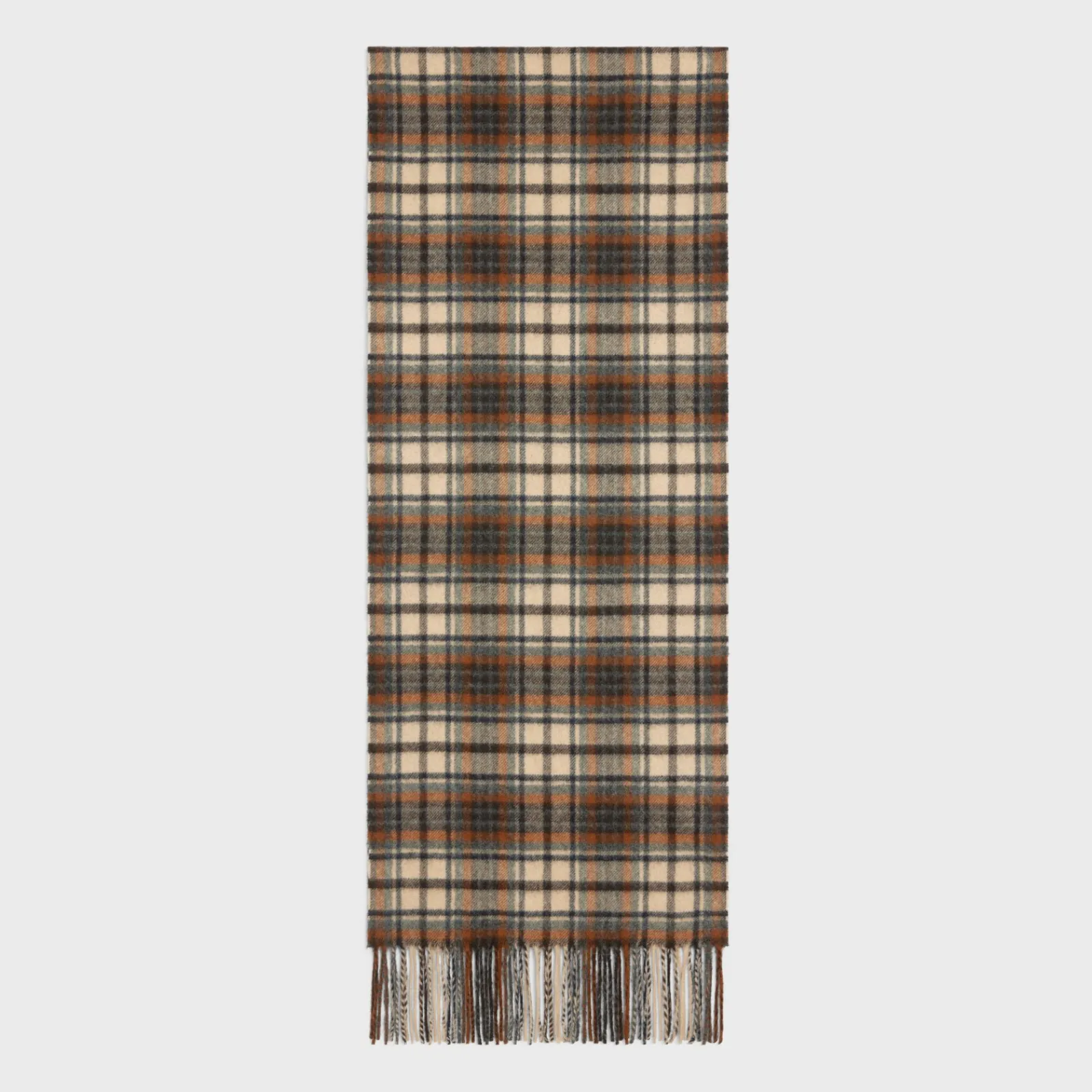 Clearance scarf in checked cashmere Hats And Soft Accessories