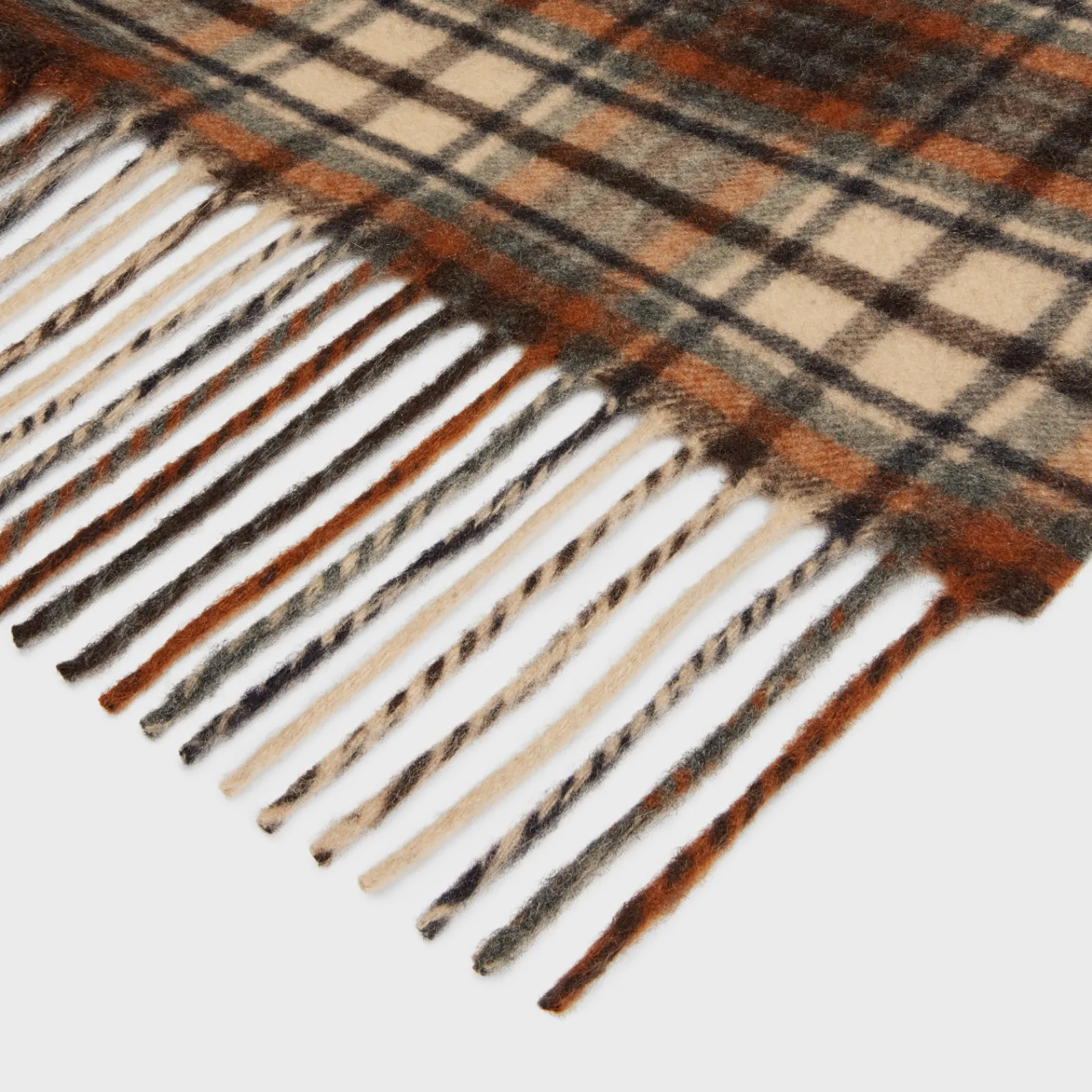 Clearance scarf in checked cashmere Hats And Soft Accessories