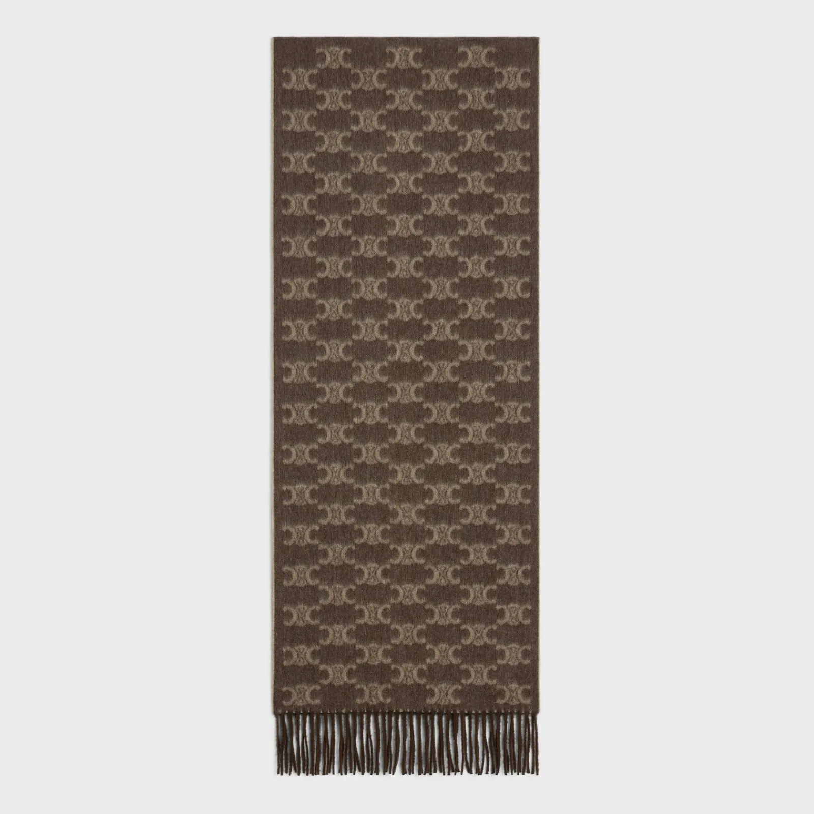 New scarf in monogram cashmere Women Beanies And Scarves