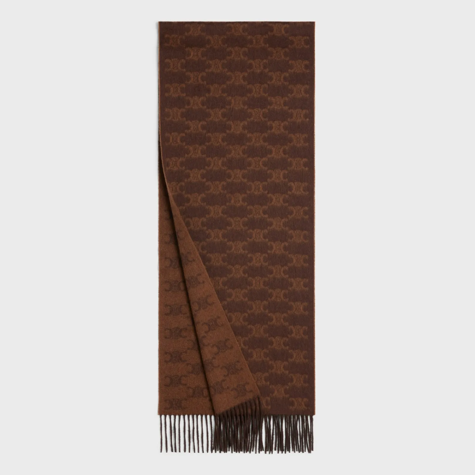 Online scarf in monogram cashmere Women Beanies And Scarves