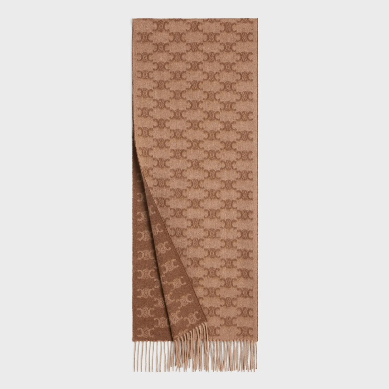 New SCARF IN MONOGRAM CASHMERE Women Beanies And Scarves