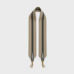 Outlet Short Strap in textile and calfskin Women Categories·Straps And Accessories