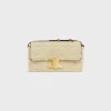 New SHOULDER BAG CLAUDE in SHEARLING WITH TRIOMPHE EMBROIDERIES Women More Lines·Claude | Categories·Shoulder Bags
