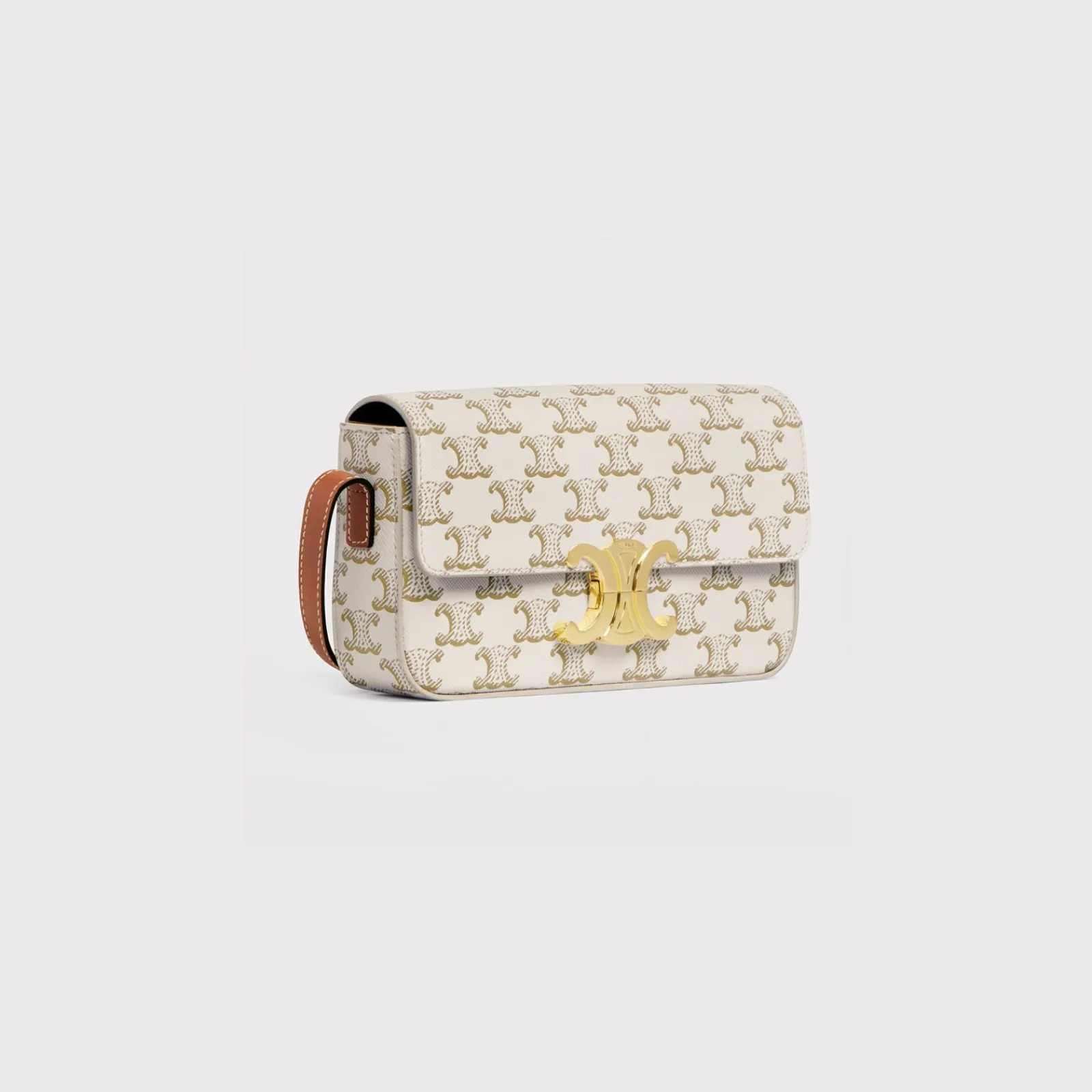 Fashion SHOULDER BAG CLAUDE in Triomphe canvas and calfskin Women Triomphe Canvas | More Lines·Claude