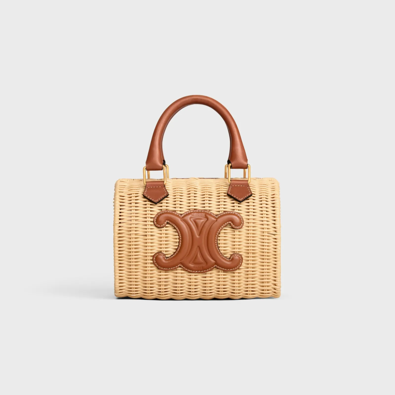 Best SMALL BOSTON cuir triomphe in WICKER AND CALFSKIN Women More Lines·Cuir Triomphe | Categories·Cross-Body Bags