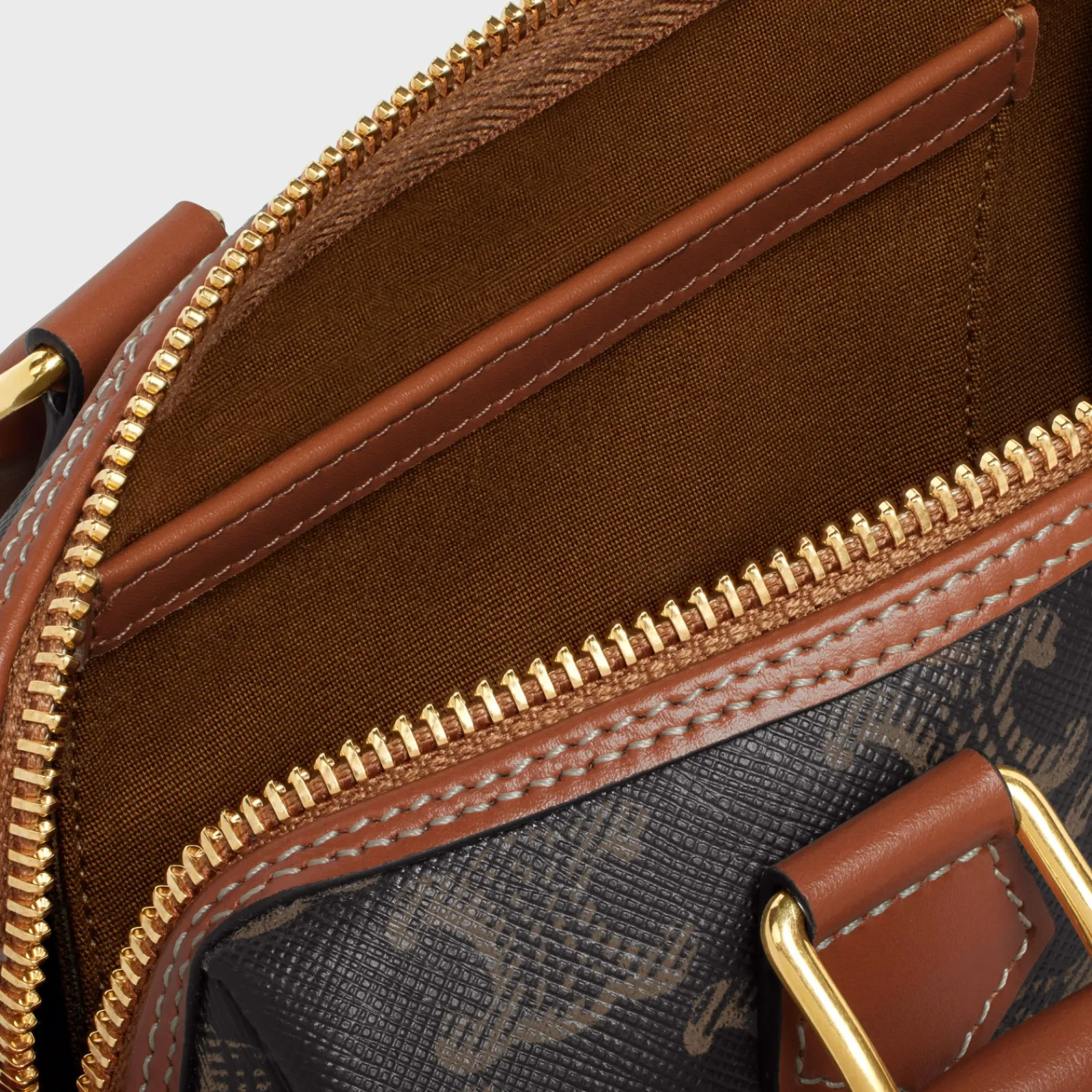 Online SMALL BOSTON in Triomphe Canvas and calfskin Women Triomphe Canvas | More Lines·Cuir Triomphe