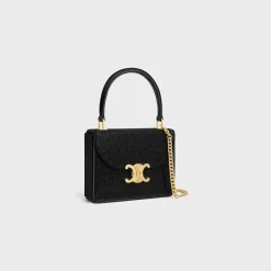 Sale SMALL BOX BLANDINE in SUEDE CALFSKIN WITH STRASS Women More Lines·Other Lines | Categories·Top-Handle Bags