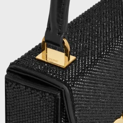 Sale SMALL BOX BLANDINE in SUEDE CALFSKIN WITH STRASS Women More Lines·Other Lines | Categories·Top-Handle Bags