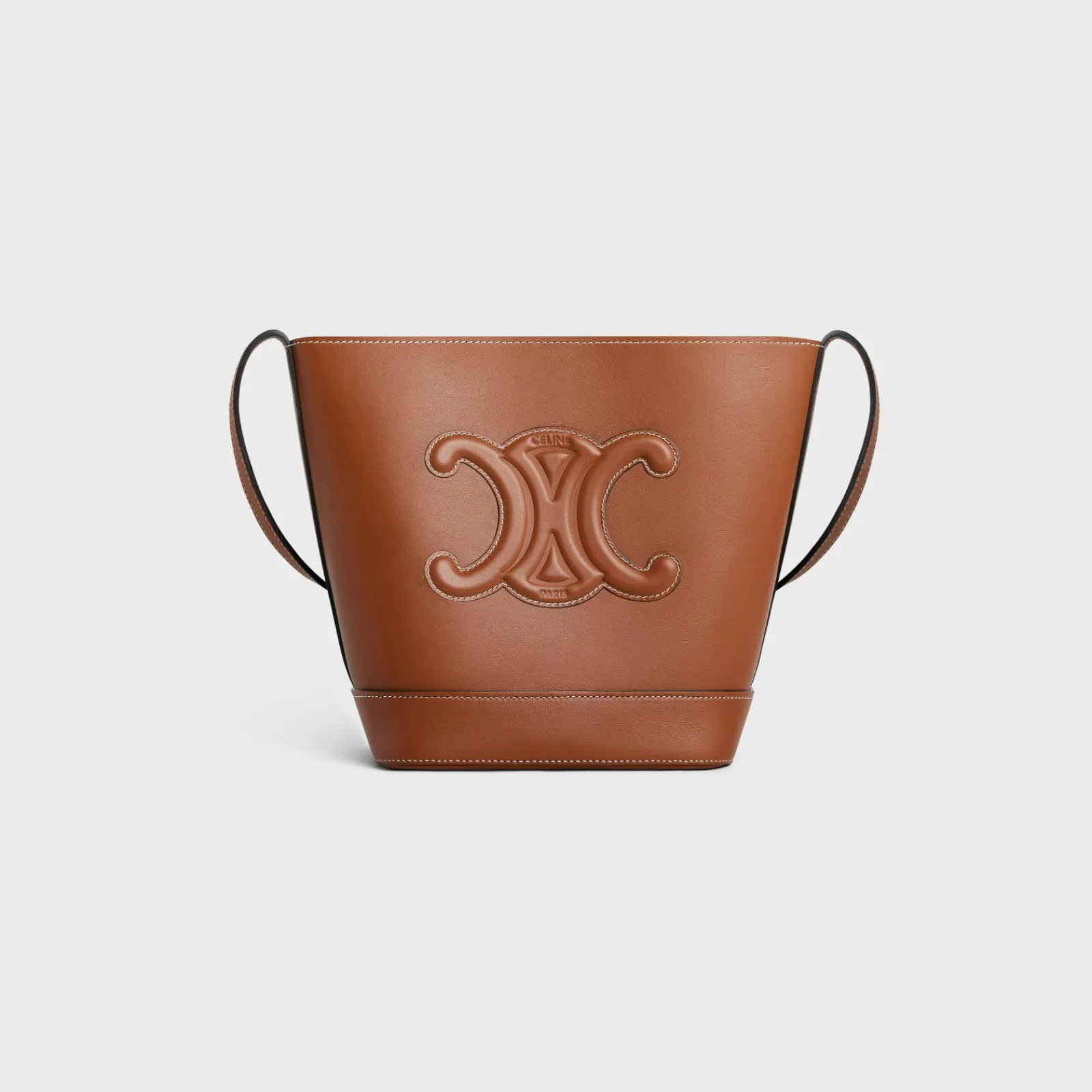 Best SMALL BUCKET CUIR TRIOMPHE in Smooth Calfskin Women More Lines·Cuir Triomphe | Categories·Cross-Body Bags