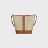 Best Small Bucket in Triomphe Canvas and calfskin Women Triomphe Canvas | Categories·Cross-Body Bags