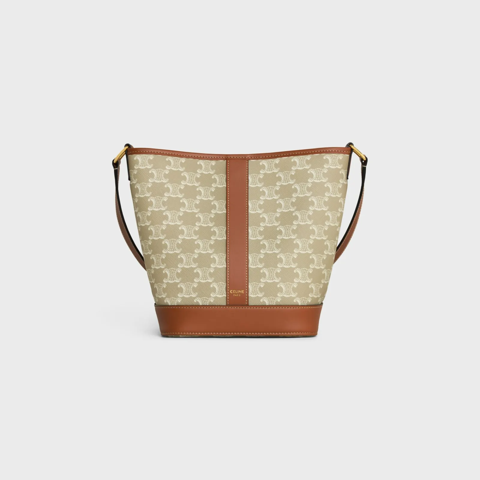 Best Small Bucket in Triomphe Canvas and calfskin Women Triomphe Canvas | Categories·Cross-Body Bags