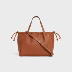 Online SMALL CABAS DRAWSTRING CUIR TRIOMPHE in Smooth Calfskin Women More Lines·Cuir Triomphe | Categories·Hobo And Tote Bags