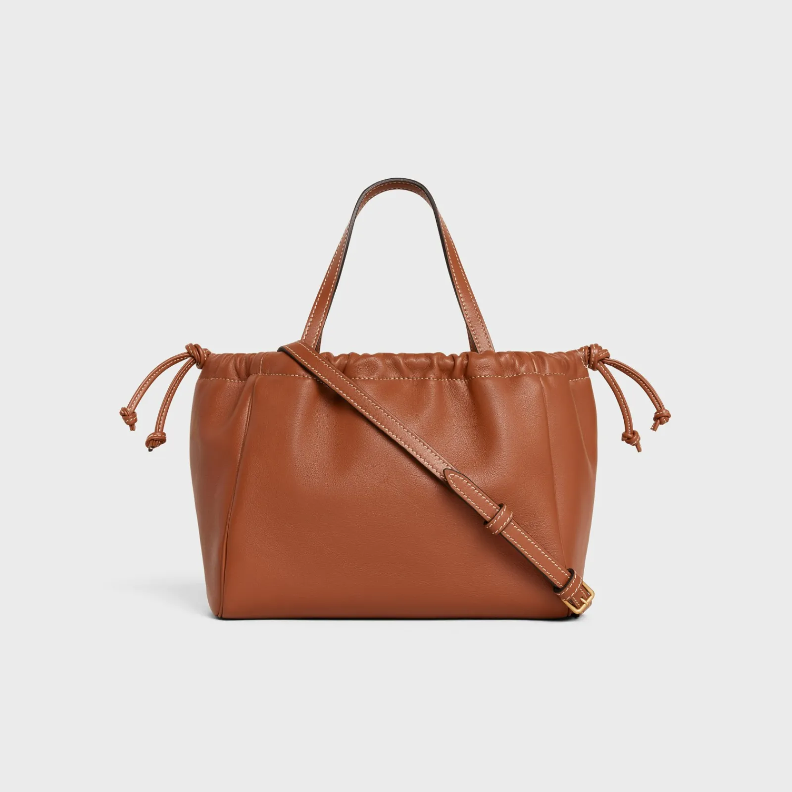 Online SMALL CABAS DRAWSTRING CUIR TRIOMPHE in Smooth Calfskin Women More Lines·Cuir Triomphe | Categories·Hobo And Tote Bags
