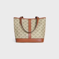 Discount SMALL CABAS in Triomphe Canvas and calfskin Women Triomphe Canvas | Categories·Hobo And Tote Bags