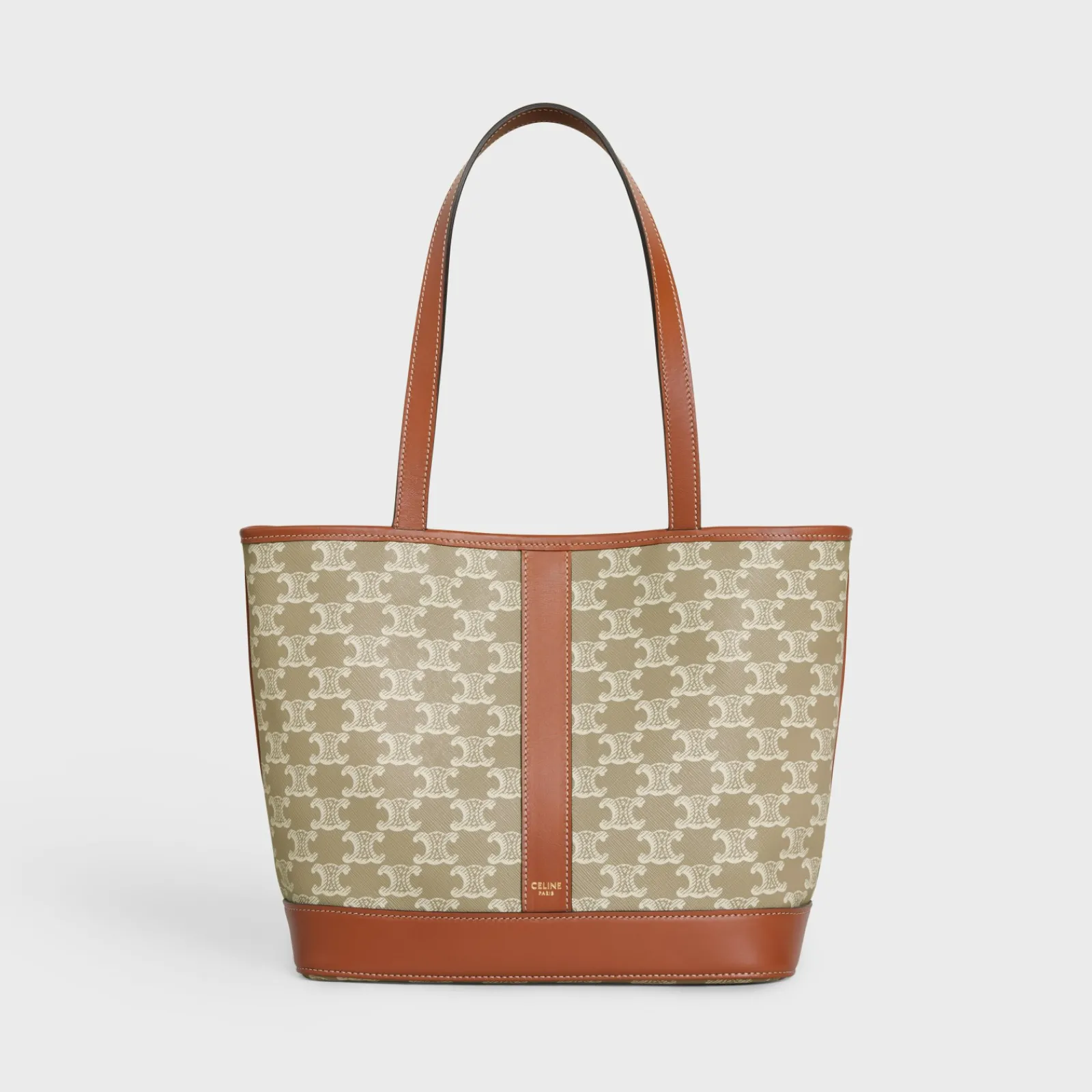 Discount SMALL CABAS in Triomphe Canvas and calfskin Women Triomphe Canvas | Categories·Hobo And Tote Bags