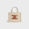 Fashion small cabas thais in TEXTILE WITH TRIOMPHE CANVAS PRINT AND CALFSKIN Women More Lines·Classic Panier | More Lines·Other Lines