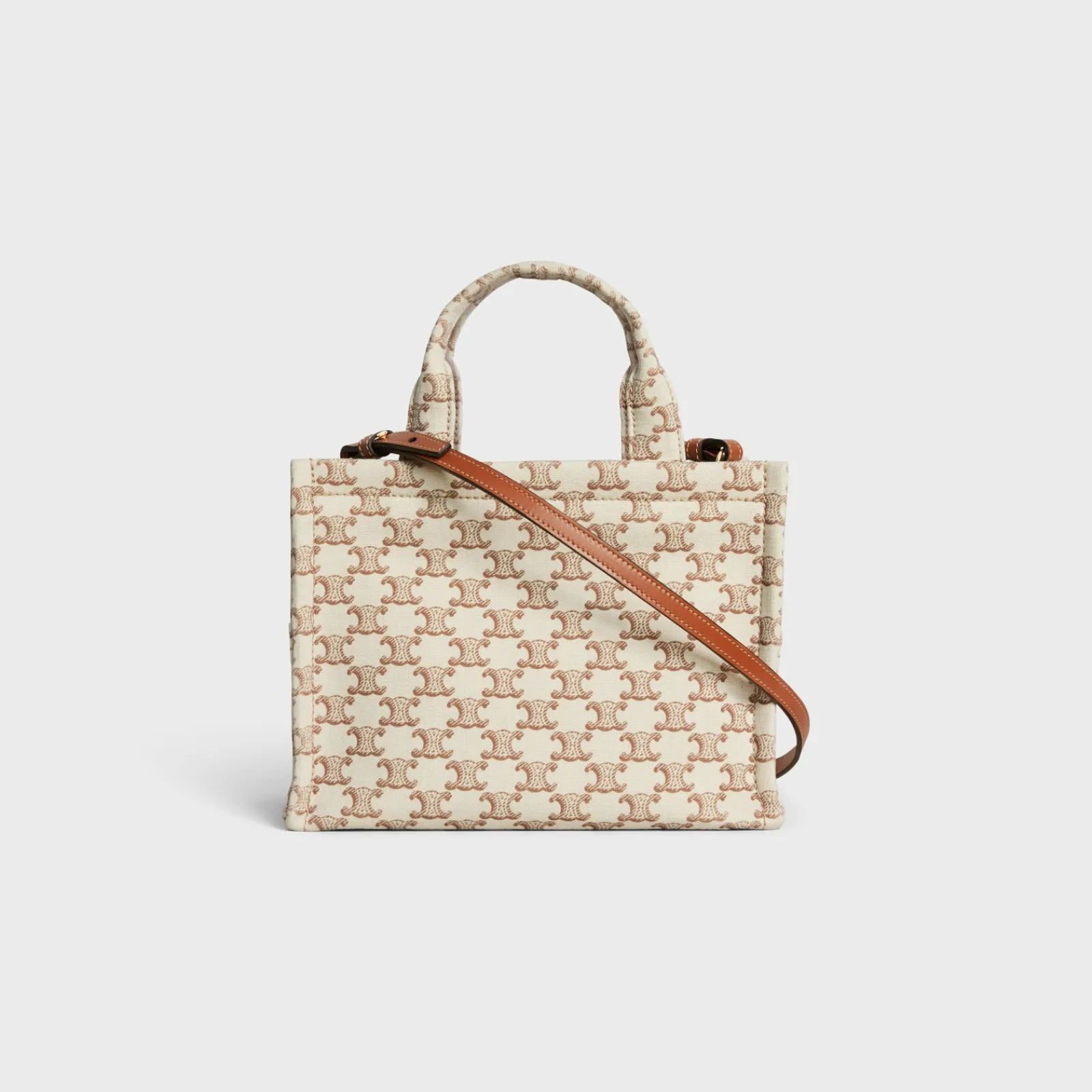 Fashion small cabas thais in TEXTILE WITH TRIOMPHE CANVAS PRINT AND CALFSKIN Women More Lines·Classic Panier | More Lines·Other Lines