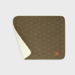 New SMALL DOG BLANKET IN QUILTED GABARDINE TEXTILE AND WOOL Dog Accessories