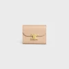 New Small Flap Wallet TRIOMPHE in Shiny calfskin Women Triomphe | Categories·Wallets