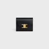 New Small Flap Wallet TRIOMPHE in Shiny calfskin Women Triomphe | Categories·Wallets