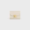 Fashion Small Flap Wallet TRIOMPHE in Shiny calfskin Women Triomphe | Categories·Wallets