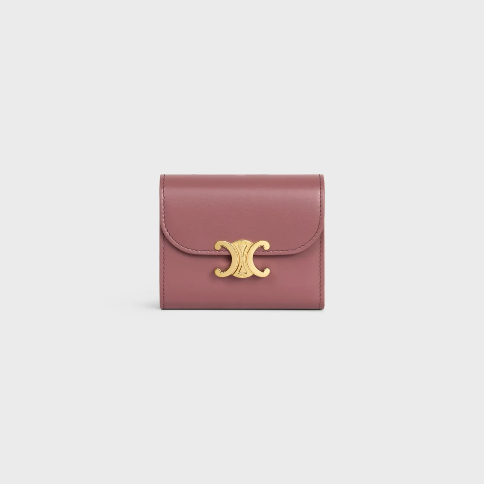 Clearance Small Flap Wallet TRIOMPHE in Shiny calfskin Women Triomphe | Categories·Wallets