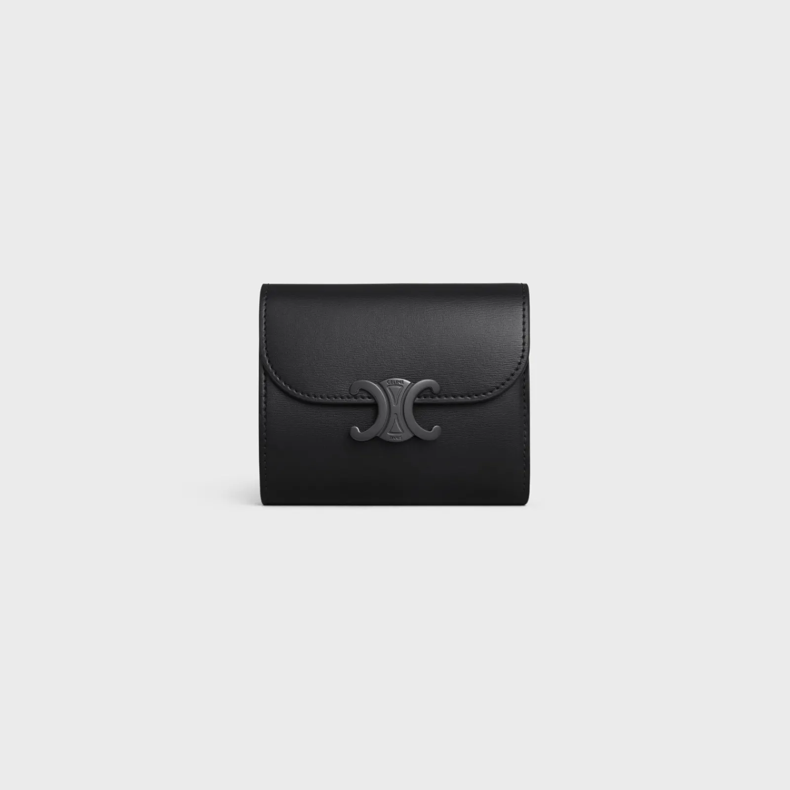 Best Small Flap Wallet TRIOMPHE in Shiny calfskin Women Triomphe | Categories·Wallets