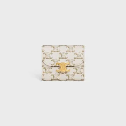 Sale Small Flap Wallet TRIOMPHE in Triomphe Canvas Women Triomphe Canvas | Categories·Wallets