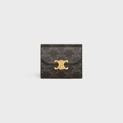 Sale Small Flap Wallet TRIOMPHE in Triomphe Canvas Women Triomphe | Triomphe Canvas